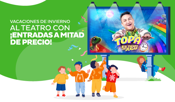 Vacaciones de invierno al teatro con ¡entradas a mitad de precio!