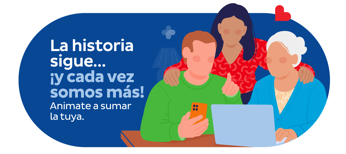 La historia sigue... ¡y cada vez somos más! Animate a sumar la tuya.