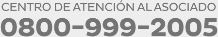 Centro de atenci&oacute;n al asociado 0800-999-2005