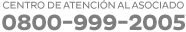 Centro de atenci&oacute;n al asociado 0800-999-2005