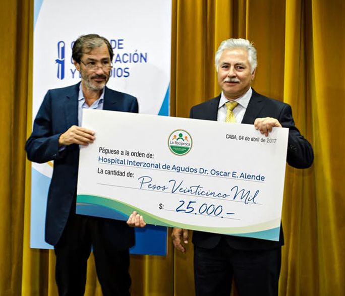 Donación a un hospital de Mar del Plata (2017)
